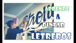 como pintar letras con platillas [upl. by Sothena]