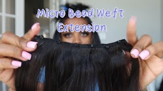 So Easy Micro Bead Weft Hair Extensions On Home ftYwigs [upl. by Reibaj]