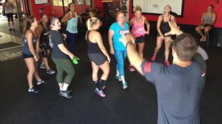 CrossFit Warm Up Games quotFunnel Tagquot CrossFit Krypton [upl. by Jephum]