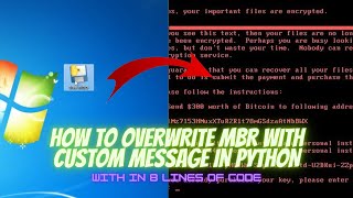 How to overwrite mbr with custom message in python gta v Linus Tech Tips Chris Titus Tech cyber [upl. by Pretrice]