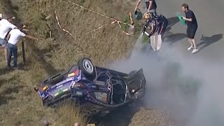 2022 Ypres Rally Breen SS10 Crash [upl. by Aynosal]