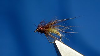 Tying a Autumn Emerger Caddis Fly by Davie McPhail [upl. by Aihsenet]