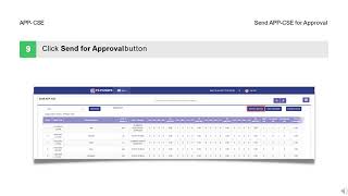Send APP CSE for Approval [upl. by Aneala]