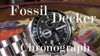 Fossil Decker Chronograph  First Look at Fossil [upl. by Niak]