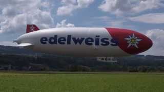 Edelweiss Zeppelin NT DLZZF in Mönchaltorf [upl. by Aeslehs]