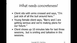 211 Counselling Lesson 7 Concretenessand Immediacy [upl. by Belita]