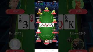 WinZo poker zero se hero game play 1 [upl. by Casmey]