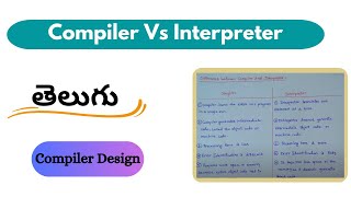 Differences between a Compiler and an Interpreter  Telugu [upl. by Cornwell]