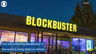 World’s last Blockbuster listed on Airbnb [upl. by Eisor]