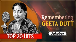 Top 20 Hits Of Geeta Dutt  Remembering Geeta Dutt  Video Jukebox  Classic Songs [upl. by Tomkin56]