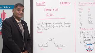 Class 10  Chemistry  Chapter 10  Lecture 9 Salts amp Preparations of Salts  Allied Schools [upl. by Aratahs323]