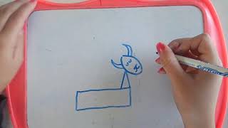 Comment dessiner un bouc Dessin bouc enfant  How to draw a goat [upl. by Tirrell]