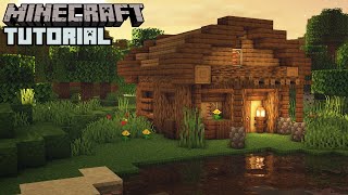 Minecraft Small Wooden House Tutorial How to Build [upl. by Nnairb]