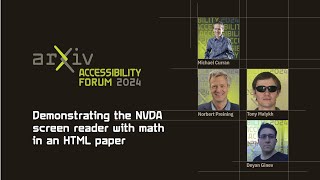 Demonstration of the NVDA screen reader and a mathematical formula [upl. by Anuala823]