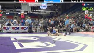 Junior 100  Sodan Ka Minnesota vs Zac Hanson Washington [upl. by Christianson]