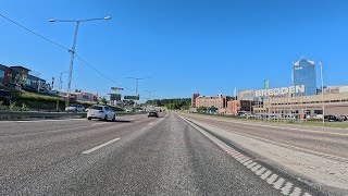 Stockholm City To Upplands Väsby  E4 Highway  4k [upl. by Nerval637]