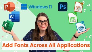 How to Add Fonts in Windows 11 and Use Across All Applications [upl. by Nugent]