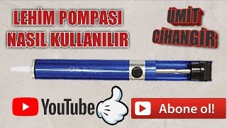 LEHİM POMPASI NASIL KULLANILIR  HOW TO USE SOLDER PUMP [upl. by Eudoca]