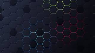 No Copyright Twitch Gaming loop animated Background  RGB Hexagonal Pattern Animation MotionMadeAE [upl. by Ronnholm402]