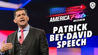 Patrick BetDavid Turning Point USA AmericaFest Speech 2023 [upl. by Nannie]