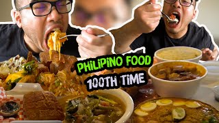 I TRY FILIPINO FOOD for the 100th TIME [upl. by Apthorp]