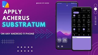 Install Acherus Substratum Theme In Any Android 10 amp 11 Roms  Apply Substratum Themes On Android [upl. by Rehotsirhc85]