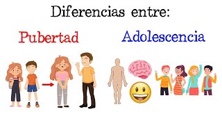 💥 Diferencias entre Pubertad y Adolescencia 💥 Fácil y Rápido  BIOLOGÍA [upl. by Eceryt843]