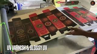 High Glossy UV Varnish  Printing Procedure [upl. by Georgianna814]