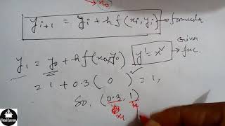 Eulers Method for Differential Equations in Bangla  Example 1 [upl. by Annailuj]