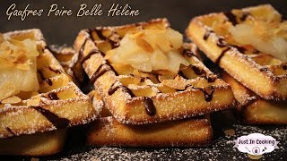 Recette des Gaufres façon Poire Belle Hélène [upl. by Madelina]