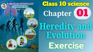 Heredity and Evolution class 10 science and technology part 2 chapter 1 exercise solutions [upl. by Yasmar]