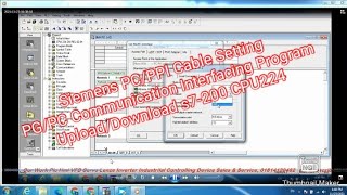 Siemens PCPPI Cable Setting PGPC Communication Interfacing Program UploadDownload s7200 CPU224 [upl. by Oilejor]