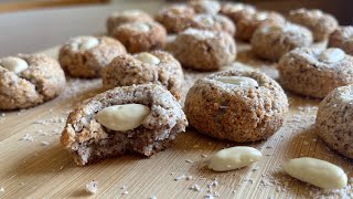 Biscotti al cocco e mandorle con solo 4 ingredienti [upl. by Acinot]