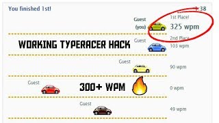 TypeRacer HACK Working in 2024 300 WPM No Downloads [upl. by Shishko]