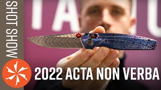 New Acta Non Verba Knives at SHOT Show 2022  KnifeCentercom [upl. by Yonina]