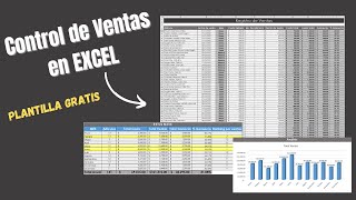 📊 📈 Como llevar un CONTROL de VENTAS Fácil en EXCEL  Plantilla Gratis [upl. by Merete91]