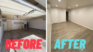 How to convert a garage into a room  DIY transformation [upl. by Mueller]