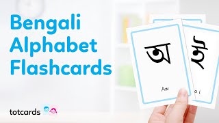 Bengali alphabet flashcards  Bangla letters flash cards for kids  learn Bengali  Totcards 4K [upl. by Aphrodite881]