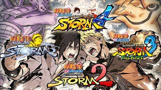 All Naruto Ninja Storm Boss Battles with Cutscenes 2024 [upl. by Venetis]