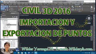 IMPORTACIÓN DE PUNTOS EN CIVIL 3D 2015  2025 111 [upl. by Akimit]