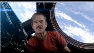 Chris Hadfield Space Commander Sings Space Oddity First Music Video in Space [upl. by Akenet]