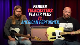 Fender Telecasters Player Plus vs American Performer [upl. by Naleag124]