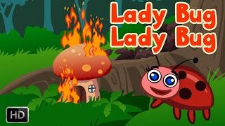 Lady Bug Lady Bug With Lyrics  Nursery Rhymes for Children [upl. by Namyw391]