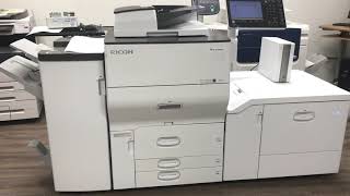 Ricoh Pro C5100S Color Production Printer Demo [upl. by Lenra]