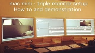 mac mini  triple display setup [upl. by Lednyc450]