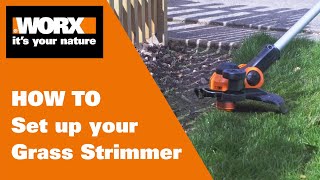 Worx Grass TrimmerStrimmer Set Up  WORX UK [upl. by Sheedy]