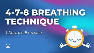 4 7 8 Breathing Exercise  1 Minute  Technique With Counter Timer  Paced Breathing Exercise  DBT [upl. by Jonme]