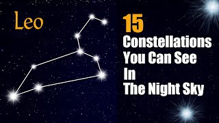 15 Famous Constellations You Can See In The Night Sky  Animation [upl. by Aninotna]