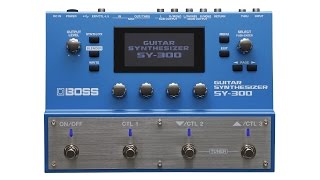 BOSS SY300 Guitar Synthesizer Review by Sweetwater [upl. by Pinto]