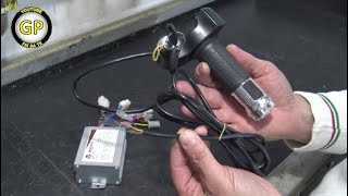 How to Connect a Control Unit and Accelerator of an Electric Scooter  DIY [upl. by Ydda]